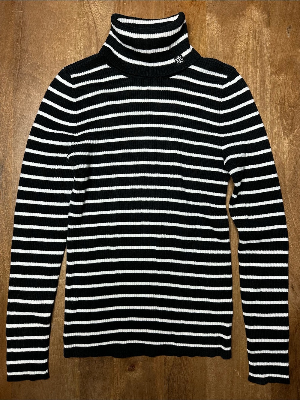Ralph Lauren Black & White Turtleneck Sweater